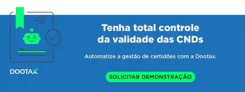 Certificados digitais, validação e gestão automática com Dootax, plataforma para controle eficiente das CNDs, otimização de processos de certificação digital para empresas.