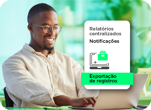 Relatórios centralizados e notificações de exportação de registros no software Dootax para gestão eficiente de tributos.