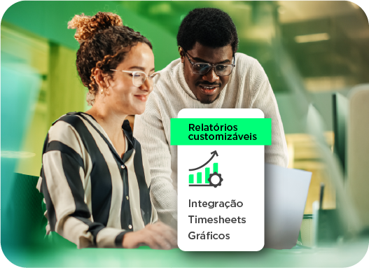 Relatórios personalizáveis e integração com Timesheets e Gráficos, otimize a gestão financeira e contábil com Dootax, solução moderna para empresas.